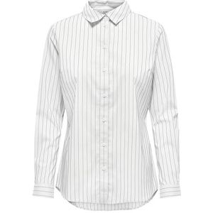 Jdy Mio L/S Shirt WVN Noos, wit, 36