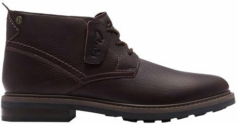 Clarks Premium Heren Newford Mid WP Chukka Boot, Bruin WLined Lea, 6 UK, Bruine Wlined Lea, 38.5 EU