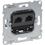 SEANO - Inzetstuk - UTP - 2 x RJ45 - IP 20 - IK 04