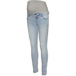 MAMALICIOUS Mlina Slim Jeans voor dames, blauw (light blue denim), 27W x 32L