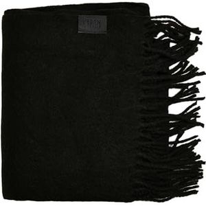 Urban Classics Unisex Basic Wool Mix Scarf sjaal, zwart, One Size