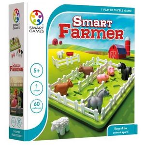 smart games - Slimme boer, puzzelspel met 60 uitdagingen, 4+ jaar