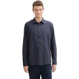 TOM TAILOR - Herenhemd - Blauwe Structuur - XXL