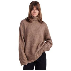 Pcnancy Ls Loose Roll Neck Knit Noos Bc, fossiel, XS