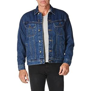 Wrangler Men's Big Rugged Wear Flannel Lined Jacket, Antique Navy, Large/Tall