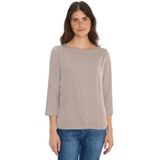Cecil - Shirt - Mocha Caramel - 3/4 Mouwen - Met Streepmotief