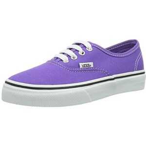 Vans Authentic, lage sneakers voor kinderen, uniseks, Zwart Noir Passiebloem True White, 45 EU