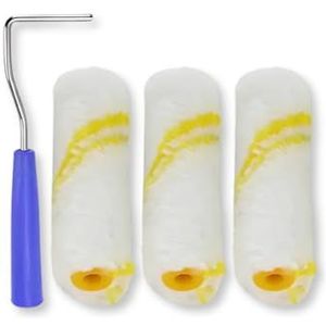 PARENCE. - Set met 3 kleine wielen met handvat - 10 cm wielen met 20 cm handvat - ideaal voor fijne en reparatiewerkzaamheden