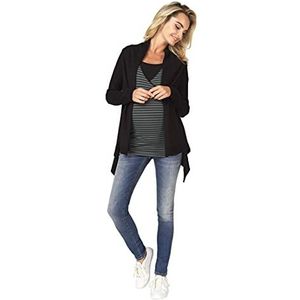 Noppies Dames Cardigan Ls Lise zwangerschapsvest, zwart, XS