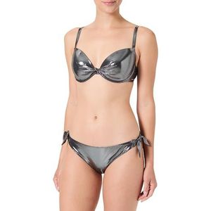 EMPORIO ARMANI Vrouw Micro Foil Dot Push Up Bikini Zwart S, Zwarte Micro Foil Dot, S