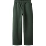 Wide Leg Joggingbroek - Ongeborstelde Sweatstof - Wijde Pasvorm