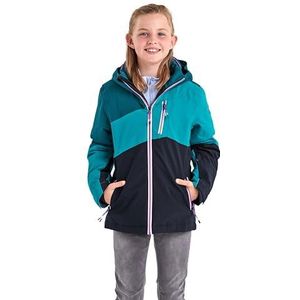 Killtec - Ksw 166 Grls - Ski Jack - Colourblock - Functionele Jas met Afritsbare Capuchon en Sneeuwvanger
