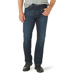 Wrangler Men's Free-to-Stretch Regular Fit Jean, Blackened Indigo, 42W x 30L
