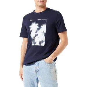 T-shirt met korte mouwen, Blau, XL