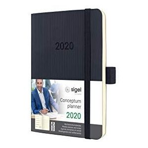 SIGEL C2025 Weekagenda 2020, ca. A6, zwart, softcover Conceptum - meer modellen