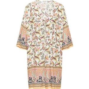 EYOTA dames kimono, Wit meerkleurig, XL