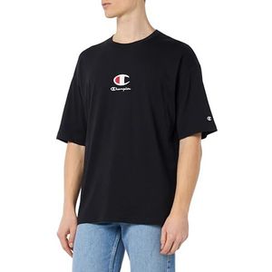 Champion Legacy Icons Plus - S/S Crewneck T-shirt, zwart, L heren SS24, Zwart, L