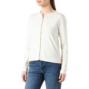 Sisley Womens L/S 14ETM5203 Cardigan Sweater, White 074, S, Wit 074, S