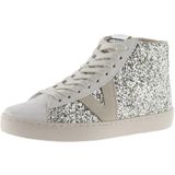 Victoria - Enkellaarsjes - Zwart - Suède - Pailletten