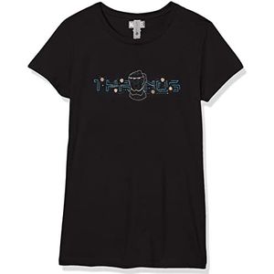 Marvel Little, Big Classic Tech Thanos Girls T-shirt met korte mouwen, zwart, maat S, zwart, S