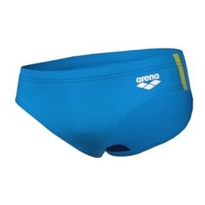 Arena Feel Solid Slip Zwembroek voor jongens, Turquoise-Soft Green calypso Coral, 164 cm