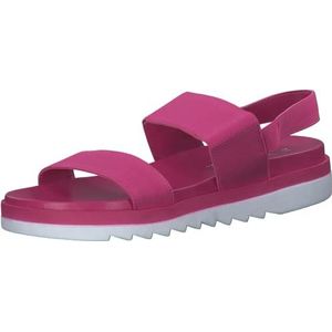 MARCO TOZZI 2-2-28413-38 platte sandalen voor dames, fuchsia, 42 EU