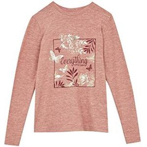 DeFacto Shirt met lange mouwen voor dames en dames, shirt met lange mouwen voor vrijetijdskleding (roze, XL), roze, XL