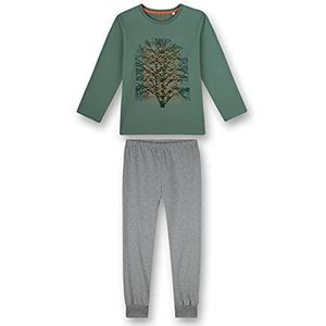 Sanetta Jongenspyjama lang groen pyjamaset (2-pack)