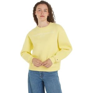 Tommy Hilfiger Dames sweatshirt zonder capuchon, Geel (gele tulp), M