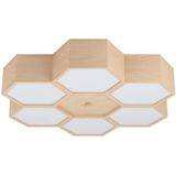 EGLO Mirlas Plafondlamp - E27 - 54 cm - Bruin/Wit