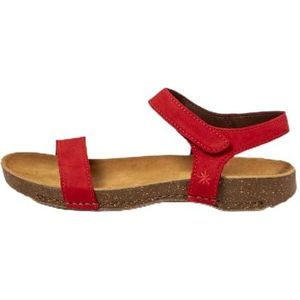 Art 1119 I Breathe, platte damessandalen, rood, maat 36, Rood, 36 EU