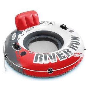 Intex Aqua River Run 1 Fire Edition Sport Lounge, opblaasbare watervlotter, diameter 134,6 cm
