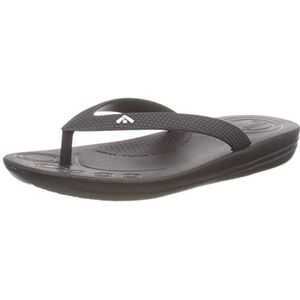 Fitflop Iqushion Ergonomische teenslippers voor kinderen, uniseks, Zwart, 17 EU