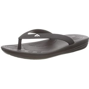 Fitflop Iqushion Ergonomische teenslippers voor kinderen, uniseks, Zwart, 18 EU