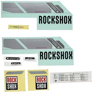 RockShox Decal Kit Recon (Velgrem) Zilver en Wit Onderbeen A1-A3-26