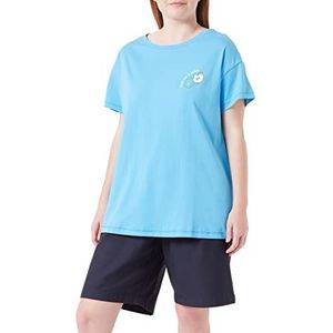 TRIANGLE Dames T-shirt, korte mouwen, blauw, 44, blauw, 44