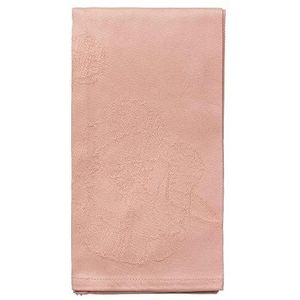 Kähler stoffen servet 45x45 cm 4 st. Hammershøi Klaproos in jacquard stof, roze