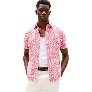 TOMMY HILFIGER Overhemd  rosa / wit