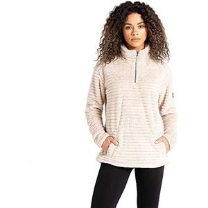Dare 2b Womens Lush Half Zip Pullover Fleece Jas, Gerst Wit, 32