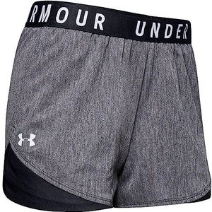 Under Armour Play Up Twist Shorts 3.0, damesshort, Negro (zwart/zwart/wit), S