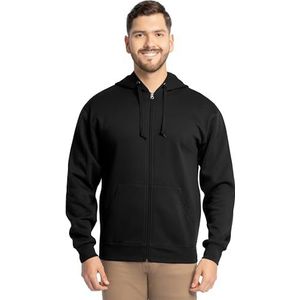 Fruit of the Loom EverSoft Fleecehoody met volledige rits voor volwassenen, uniseks, XL