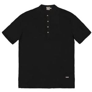 GIANNI LUPO Heren T-shirt van linnen GL525L-S24, Zwart, L