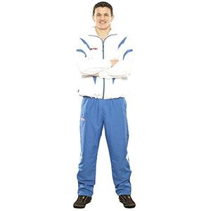 TopTen Fitnesspak ""Premium Quality"" met blauwe broek - Gr. S = 160 cm, wit-blauw