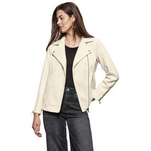STREET ONE Dames A212186 Biker-jas, Snow Cream, 34, Sneeuwcrème, 34