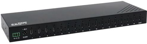 EX-12276HMS - USB 3.2 Hub - Metalen - 16x USB-C - 10 Gbit/s