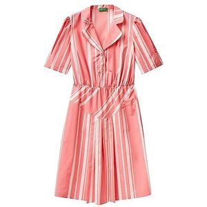 United Colors of Benetton Jurk 4ULPDV03R, roze 74G, M dames, Roze 74 g, M