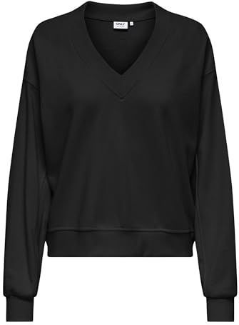 Onlbella L/S V-Neck Ub SWT, zwart, XS