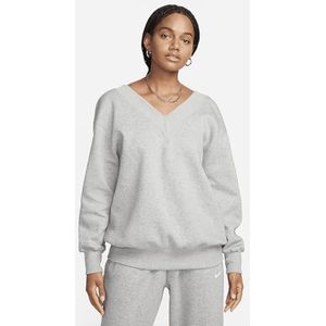 Nike W NSW Phnx FLC OS Vneck Swtsh shirt met lange mouwen voor dames