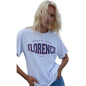 Trendyol Vrouwen Regular Standard Crew Neck Knit T-Shirt, Kleur: wit, S
