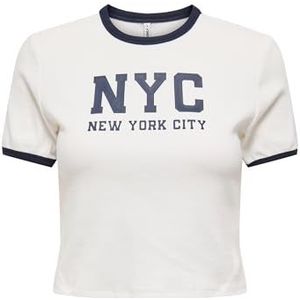 Onlvikka - Tank Top - Cropped - O-hals - Korte Mouwen - Regular Fit